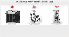 Desktop Screenshot of leica.sk